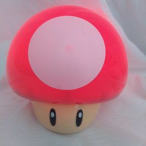 Mario Brothers Toad Head Lamp Nightlight Video Game Noise When Pressed On
